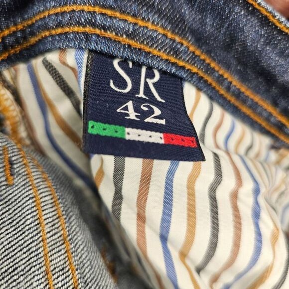 Stefano Ricci Luxury Jeans 903 Straight Leg Mens 42"x29" Made in Italy Gold Butt - Picture 7 of 9